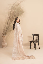 3-PC Stitched Embroidered Digital Printed Sarai By Tawakkal | D-3182